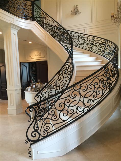 wrought iron stair railing denver